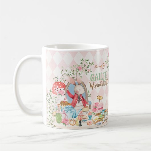 Alice Adventures in Woderland Verjaardags Tea Part Koffiemok (Links)