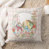 Alice Adventures in Woderland Verjaardags Tea Part Kussen (Deken)