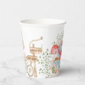 Alice Adventures in Woderland Verjaardags Tea Part Papieren Bekers (Rechts)