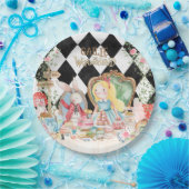Alice Adventures in Woderland Verjaardags Tea Part Papieren Bordje (Feest)