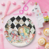 Alice Adventures in Woderland Verjaardags Tea Part Papieren Bordje (Feest)
