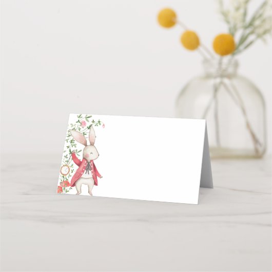 Alice Adventures in Woderland Verjaardags Tea Part Plaatskaartje (Achterkant)