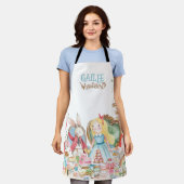 Alice Adventures in Woderland Verjaardags Tea Part Schort (Gedragen)