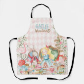 Alice Adventures in Woderland Verjaardags Tea Part Schort (Voorkant)