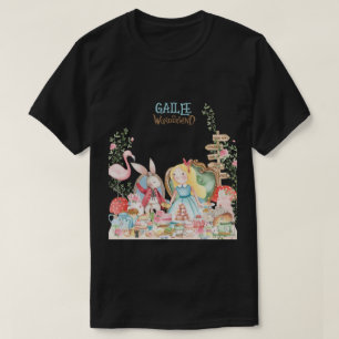 Alice Adventures in Woderland Verjaardags Tea Part T-shirt