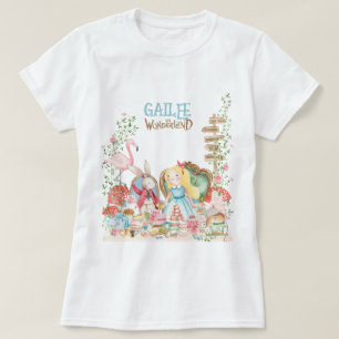 Alice Adventures in Woderland Verjaardags Tea Part T-shirt