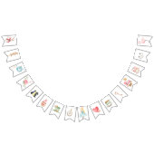 Alice Adventures in Woderland Verjaardags Tea Part Vlaggetjes (Alle)