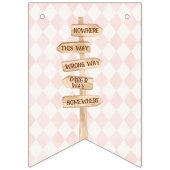 Alice Adventures in Woderland Verjaardags Tea Part Vlaggetjes (Tweede vlag)