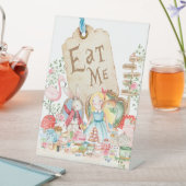 Alice Adventures in Woderland Verjaardagsthee Eet Reclamebord Met Voetstuk (Insitu)