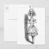 Alice Adventures in Wonderland door Tenniel Briefkaart (Voorkant / Achterkant)