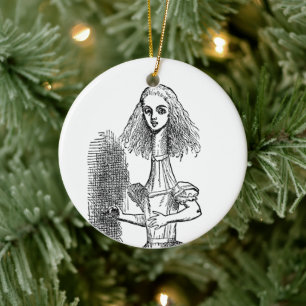  Alice Adventures in Wonderland door Tenniel Keramisch Ornament
