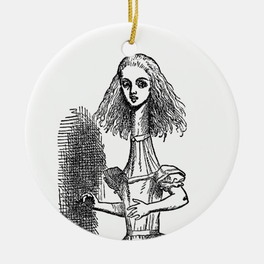  Alice Adventures in Wonderland door Tenniel Keramisch Ornament (Voorkant)