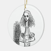 Alice Adventures in Wonderland door Tenniel Keramisch Ornament (Links)