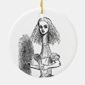 Alice Adventures in Wonderland door Tenniel Keramisch Ornament (Achterkant)