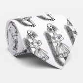  Alice Adventures in Wonderland door Tenniel Stropdas (Opgerold)