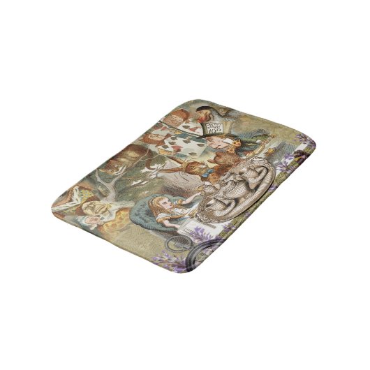 Alice Adventures in Wonderland Mad Tea Party Badmat (Gekanteld)