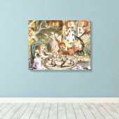 Alice Adventures in Wonderland Mad Tea Party Canvas Afdruk (Insitu (Houten vloer))