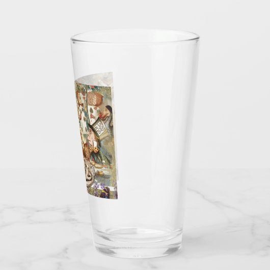 Alice Adventures in Wonderland Mad Tea Party Glas (Links)