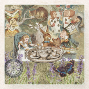 Alice Adventures in Wonderland Mad Tea Party Glazen Onderzetter