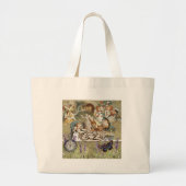 Alice Adventures in Wonderland Mad Tea Party Grote Tote Bag (Voorkant)