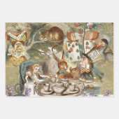 Alice Adventures in Wonderland Mad Tea Party Inpakpapier Vel (Voorkant)
