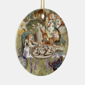 Alice Adventures in Wonderland Mad Tea Party Keramisch Ornament (Rechts)