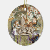 Alice Adventures in Wonderland Mad Tea Party Keramisch Ornament (Links)