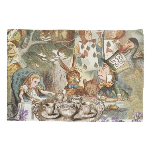 Alice Adventures in Wonderland Mad Tea Party Kussensloop (Achterkant)