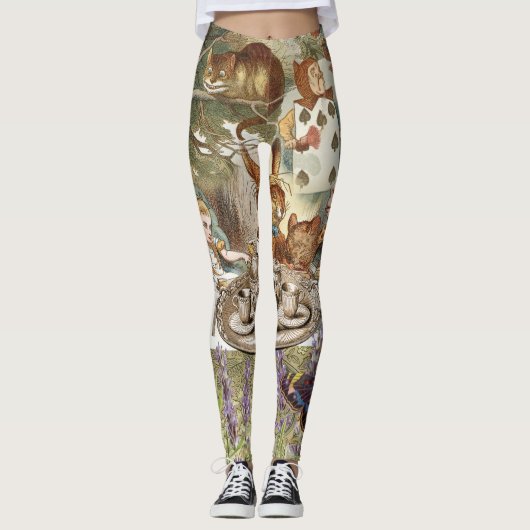 Alice Adventures in Wonderland Mad Tea Party Leggings (Voorkant)