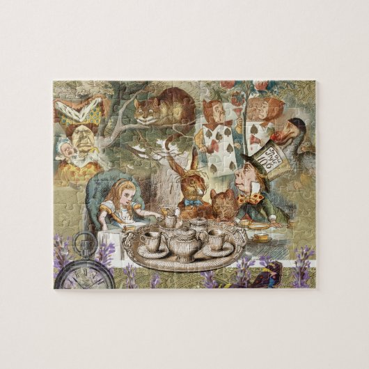 Alice Adventures in Wonderland Mad Tea Party Legpuzzel (Horizontaal)