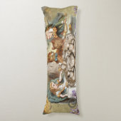 Alice Adventures in Wonderland Mad Tea Party Lichaamskussen (Voorkant Verticaal)