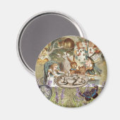 Alice Adventures in Wonderland Mad Tea Party Magneet (Voorkant / Achterkant)