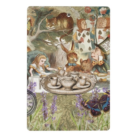 Alice Adventures in Wonderland Mad Tea Party Mini Klembord (Achterkant)