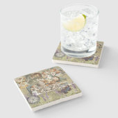 Alice Adventures in Wonderland Mad Tea Party Stenen Onderzetter (Zijkant)