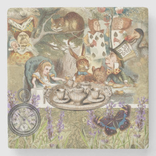 Alice Adventures in Wonderland Mad Tea Party Stenen Onderzetter
