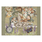 Alice Adventures in Wonderland Mad Tea Party Tafelkleed (Voorkant (Horizontaal))