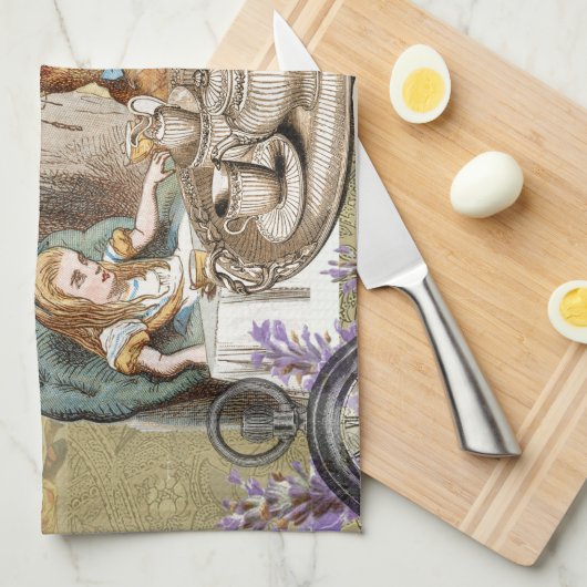 Alice Adventures in Wonderland Mad Tea Party Theedoek (Quarter Fold)