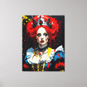 Alice als de Rode Koningin Canvas Afdruk (Voorkant)