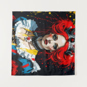 Alice als de Rode Koningin Wandkleed (Voorkant (horizontaal))