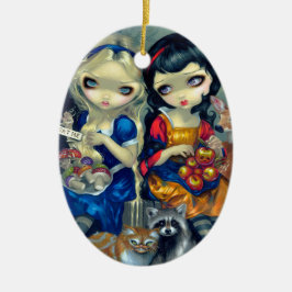 Alice and Snow White Ornament