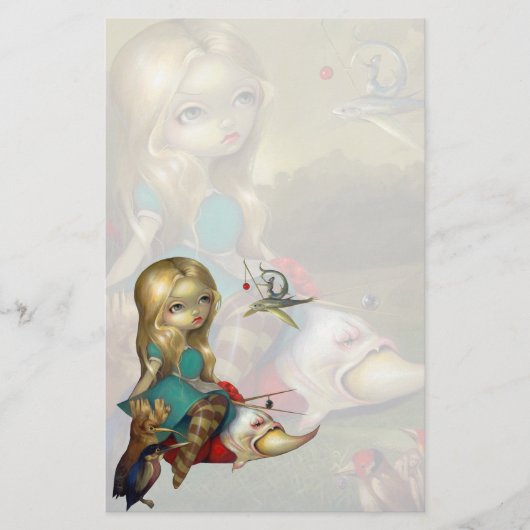 "Alice and the Bosch Birds" Briefpapier (Voorkant)