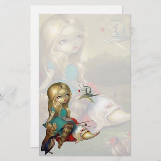 "Alice and the Bosch Birds" Briefpapier (Voorkant / Achterkant)