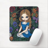 "Alice and the Flowers" Mousepad Muismat (Met muis)