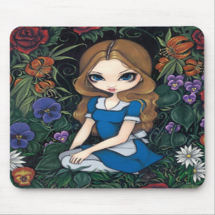 "Alice and the Flowers" Mousepad Muismat