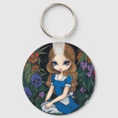 "Alice and the Flowers" Sleutelhanger (Voorkant)