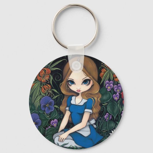 "Alice and the Flowers" Sleutelhanger (Voorkant)