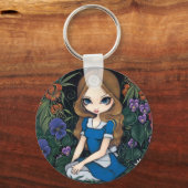 "Alice and the Flowers" Sleutelhanger (Voorkant)