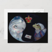 "Alice and the Frog Footman" Briefkaart (Voorkant / Achterkant)