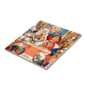 Alice and The Knave Hearts Trial in Wonderland Tegeltje (Zijkant)