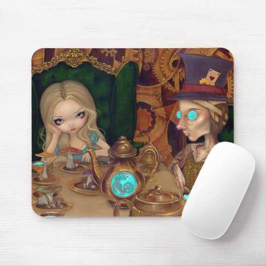 "Alice and the Mad Hatter" Mousepad Muismat (Met muis)